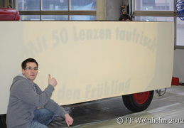 Bilder vom Bau des Sommertagswagen der JF Weinheim  2012  52 