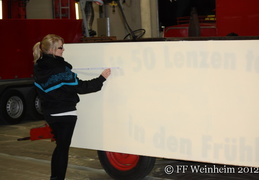 Bilder vom Bau des Sommertagswagen der JF Weinheim  2012  64 