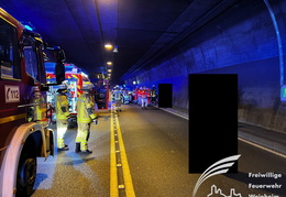 Einsatz Verkehrsunfall Saukopftunnel