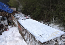 Einsatz Brand Schrottcontainer