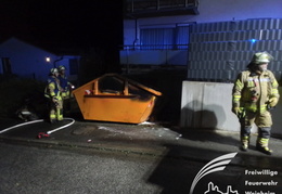 Einsatz Brand Container